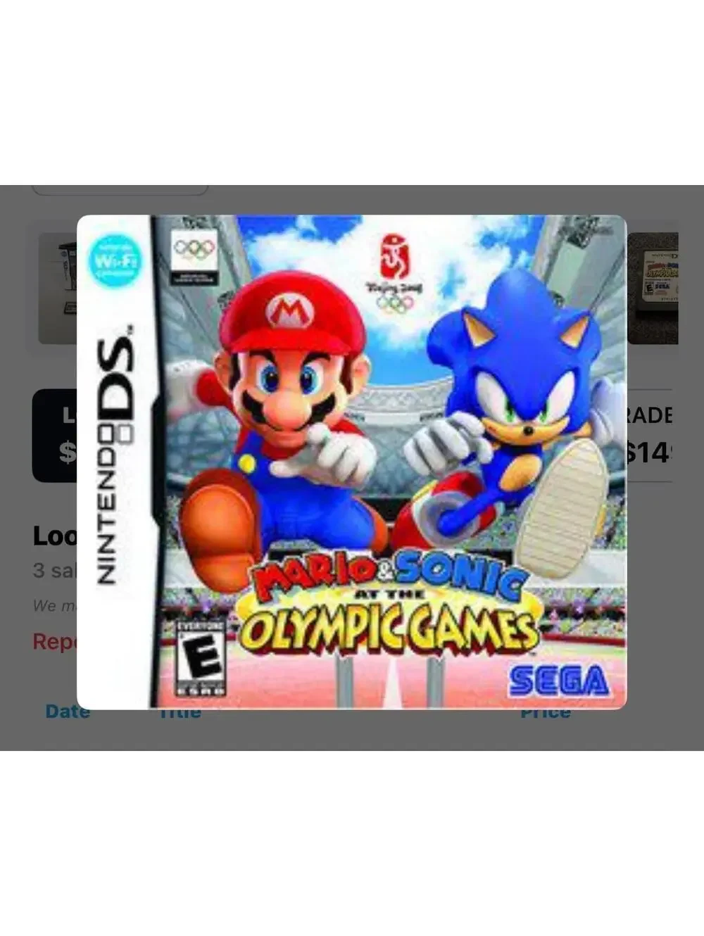 Mario&Sonic at the Olympic Games for Nintendo DS